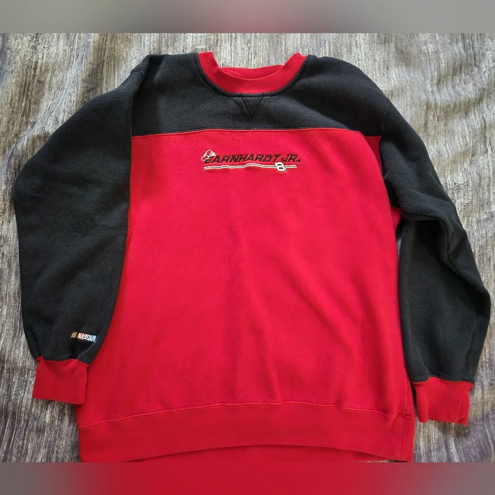 Chase Authentics‎ Earnhardt Jr Racing Sweatshirt Black Red XL 18/20 Y2K